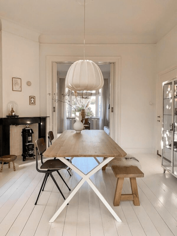 Eiken eettafel Ake – Rechthoek afbeelding 3
