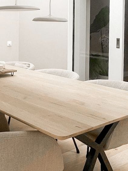 Eiken eettafel Ebbe – Rechthoek afbeelding 3