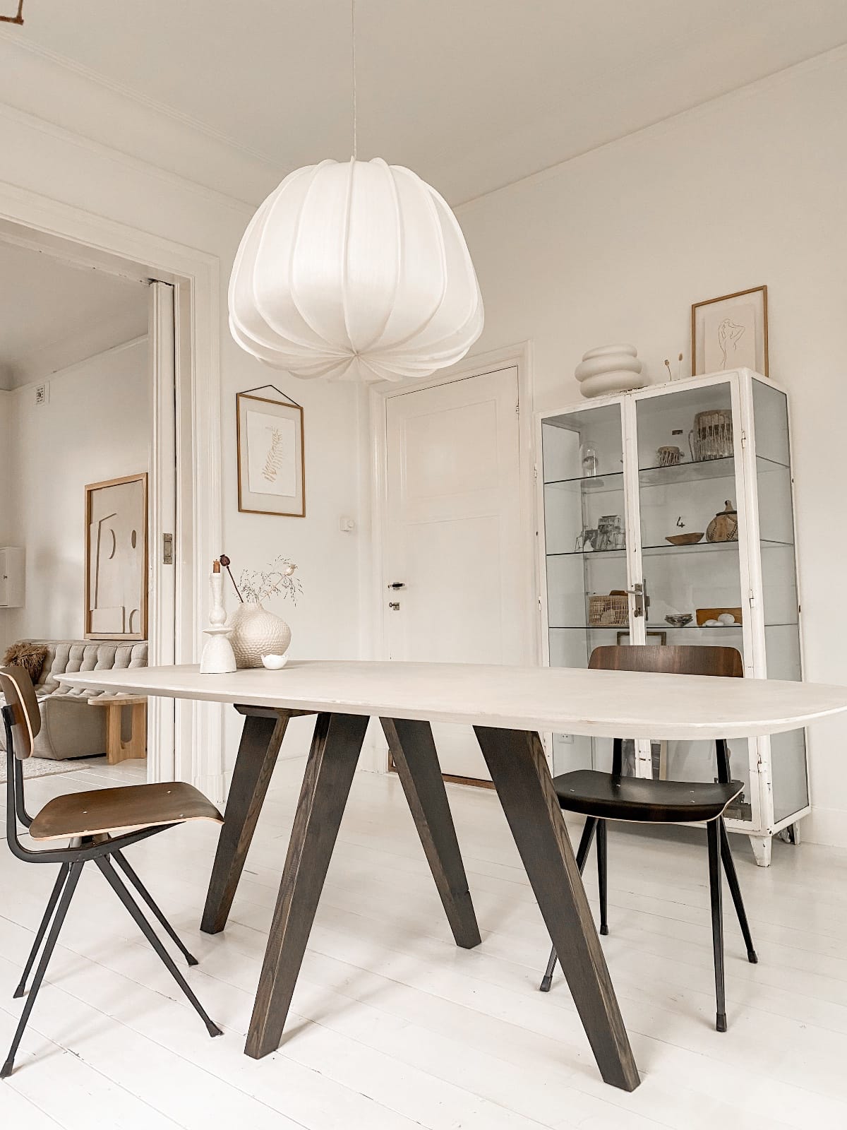 Betonlook tafel Gunnar - Deens ovaal afbeelding 2