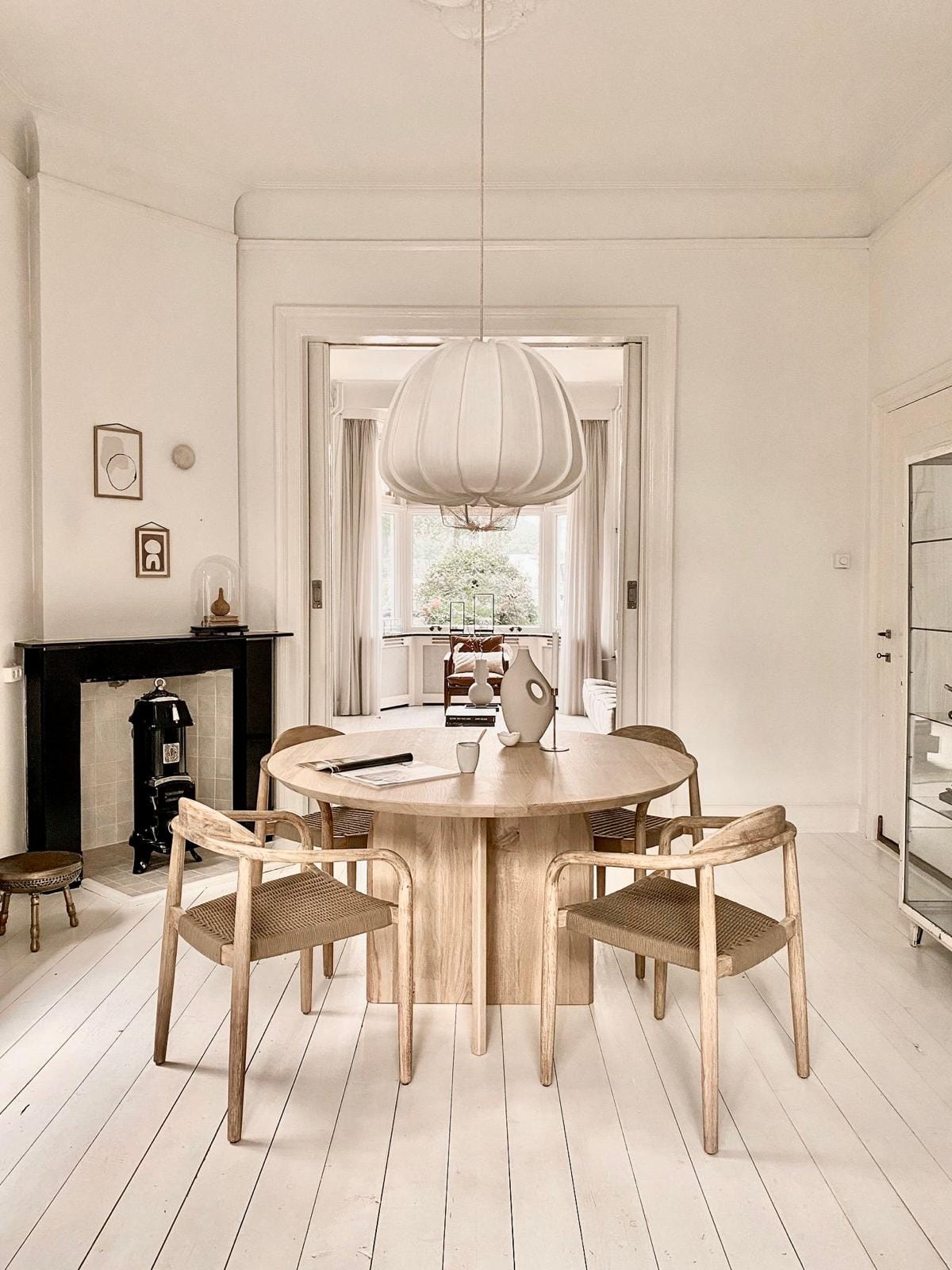 Eiken eettafel Hera – Rond afbeelding 5