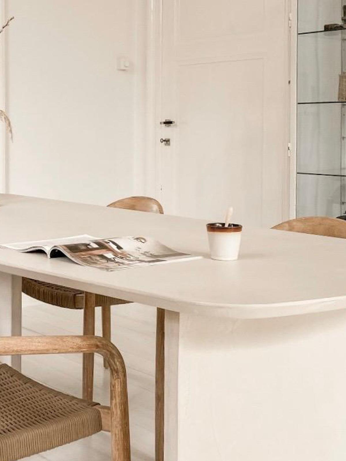 Betonlook tafel Ilias - Deens ovaal afbeelding 6