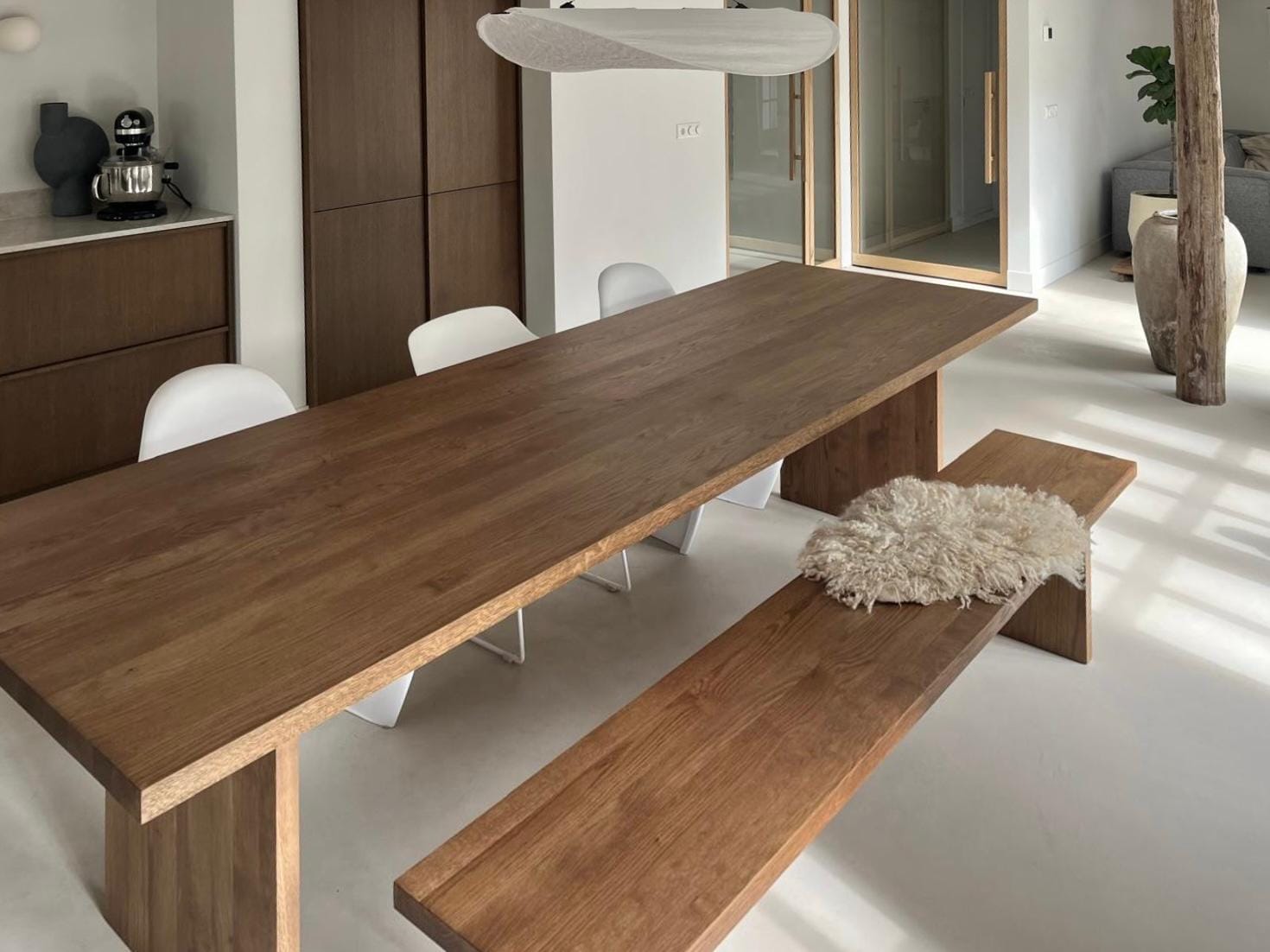 Eiken eettafel Joren – Rechthoek afbeelding 4