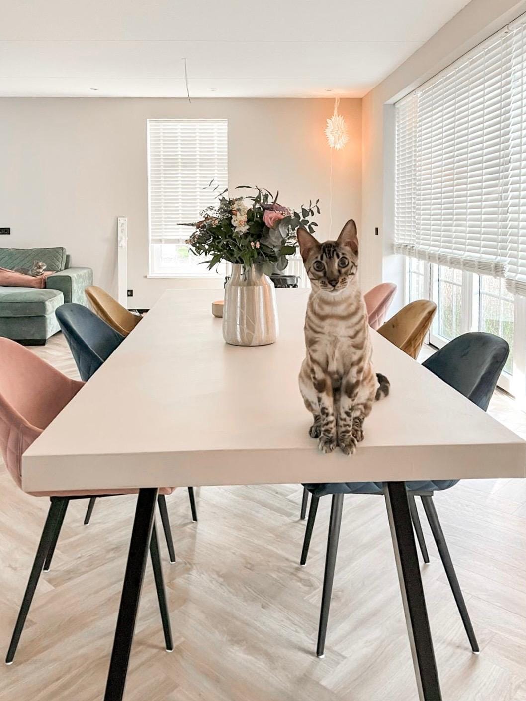 Betonlook tafel Ludwig – Rechthoekig afbeelding 3