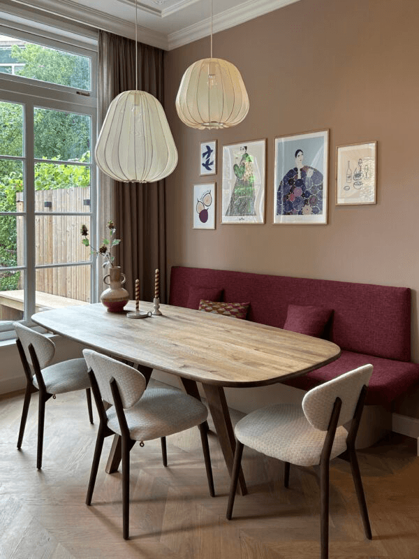 Eiken eettafel Mara – Deens ovaal afbeelding 2