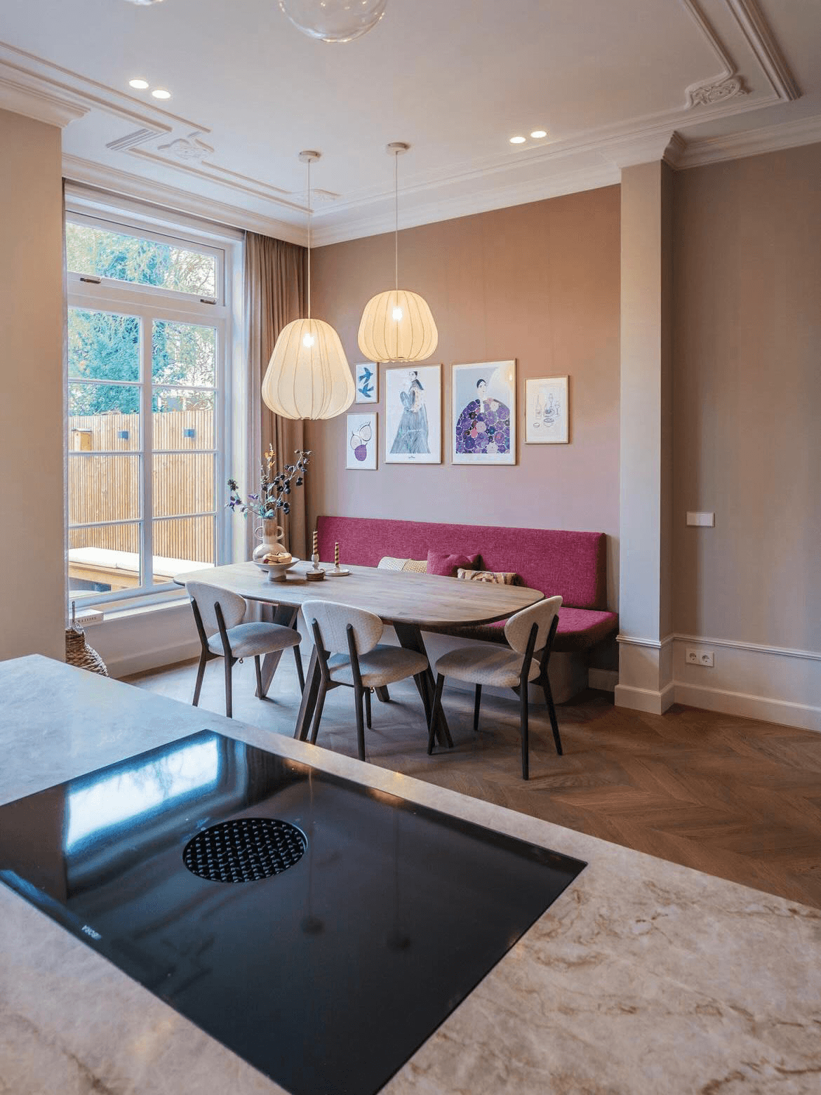 Eiken eettafel Mara – Deens ovaal afbeelding 3