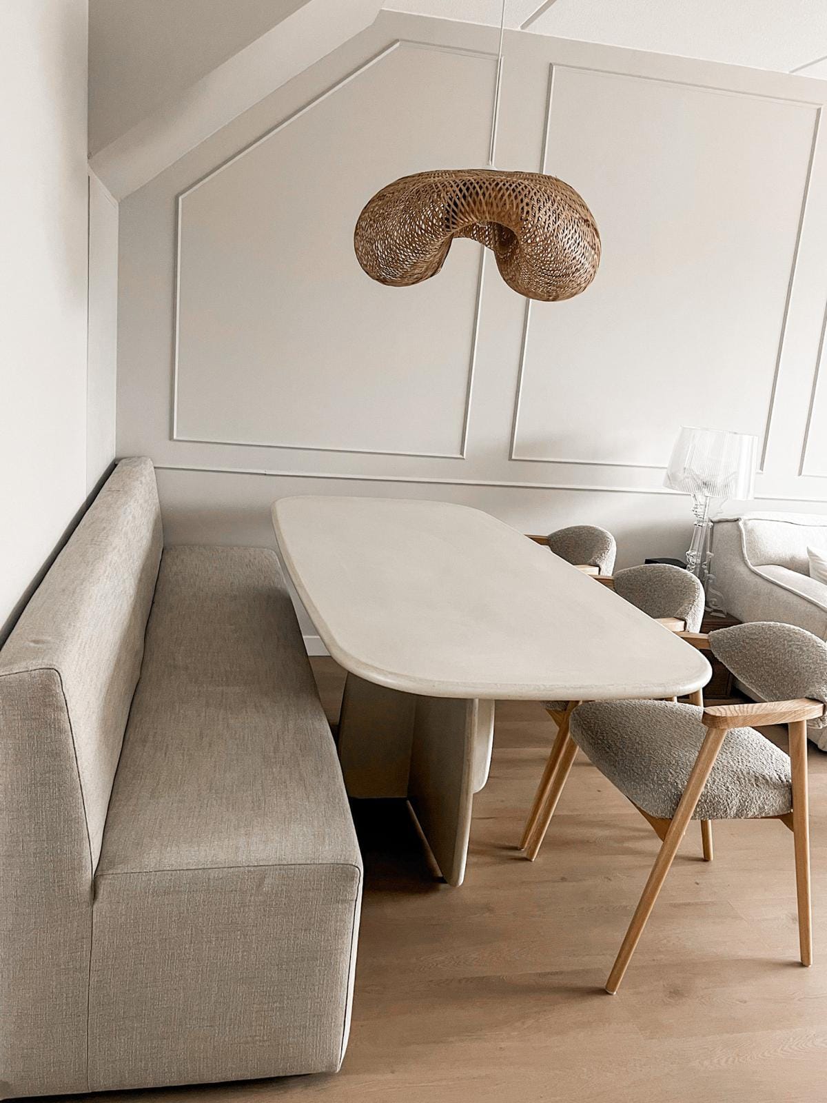 Betonlook tafel Sigurd - Deens ovaal afbeelding 4