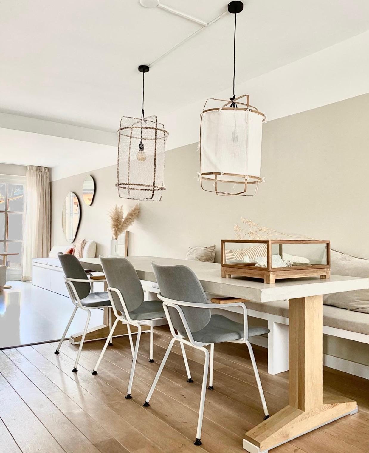 Betonlook tafel Valdemar – Rechthoekig