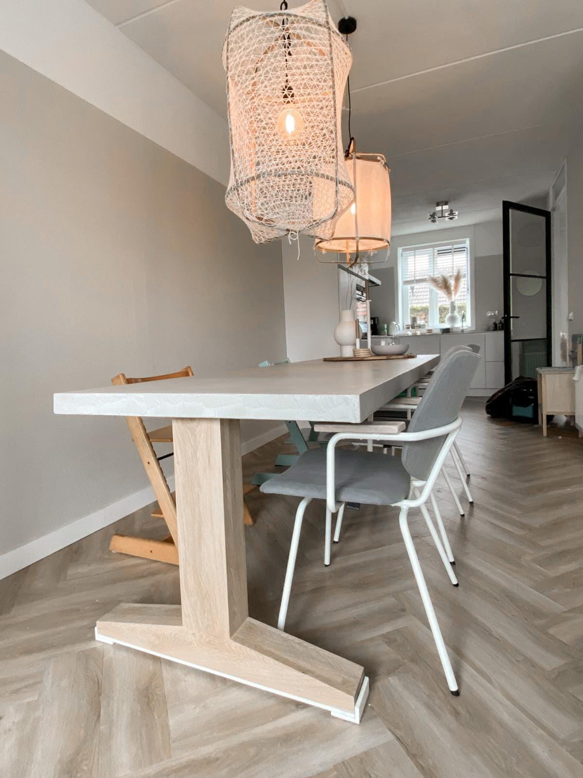 Betonlook tafel Valdemar – Rechthoekig afbeelding 4